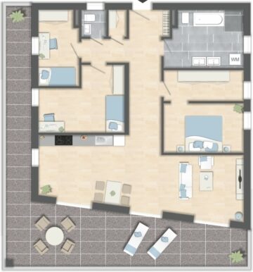Wohntraum – 4-Zimmer Penthouse Wohnung mit großzügiger Terrasse!, 78576 Emmingen-Liptingen, Penthousewohnung